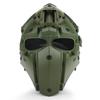 WoSporT Tactical Obsidian Green GOBL Terminator Helmet & Mask Goggle for Hunting Paintball Military Cosplay Movie Prop view 2