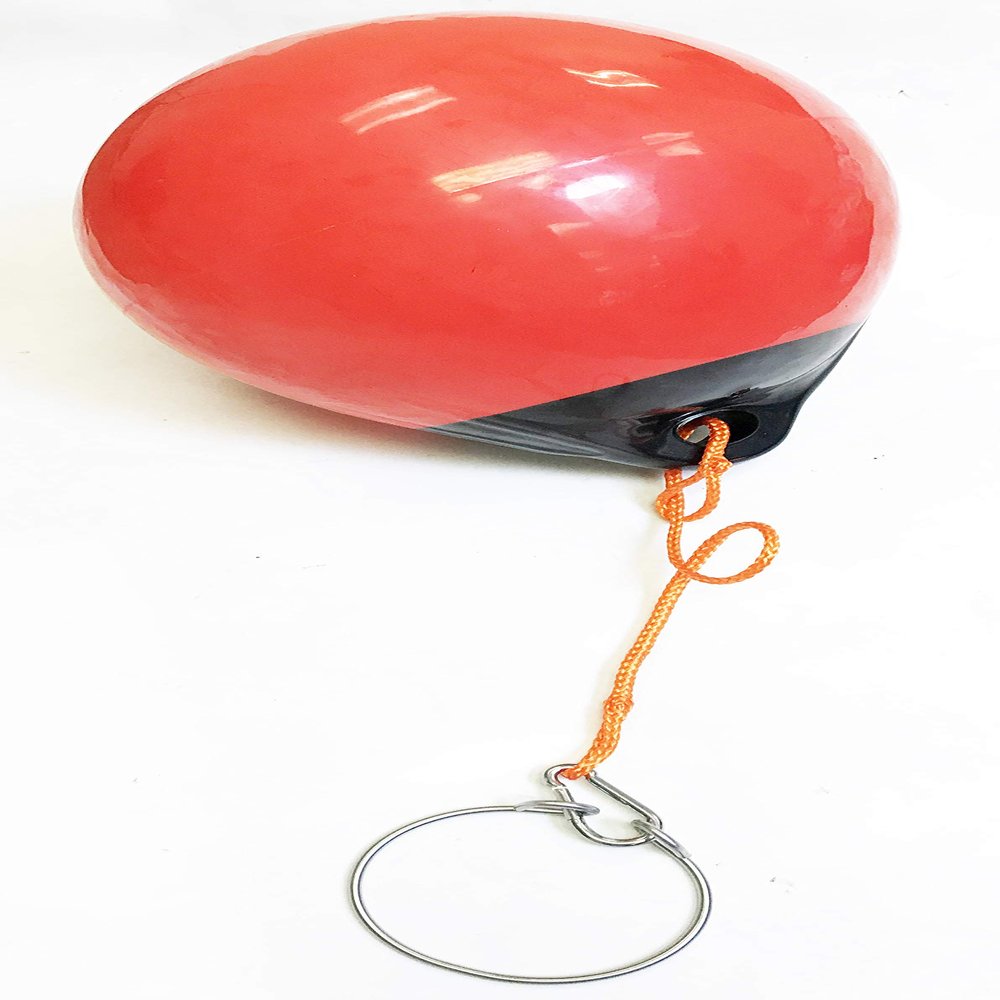KUFA Sports Anchor Lift & 15"(Diameter) Buoy Combo Anchor Puller Shrimp Pot Puller prawn Trap Puller Pot Lift (A38+KAL1)