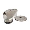 Buchan Marine 3" Low-Profile Dorade Cowl Vent & Deck Plate Set  316L Stainless Boat Vent, White Powder-Coated Interior view 1