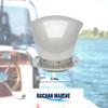 Buchan Marine 3" Low-Profile Dorade Cowl Vent & Deck Plate Set  316L Stainless Boat Vent, White Powder-Coated Interior view 4
