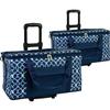 Picnic at Ascot Ultimate Travel Cooler with Wheels- 36 Quart - Combines Best Qualities of Hard & Soft Collapsible Coolers - Trellis Blue - Pack of 2 view 1