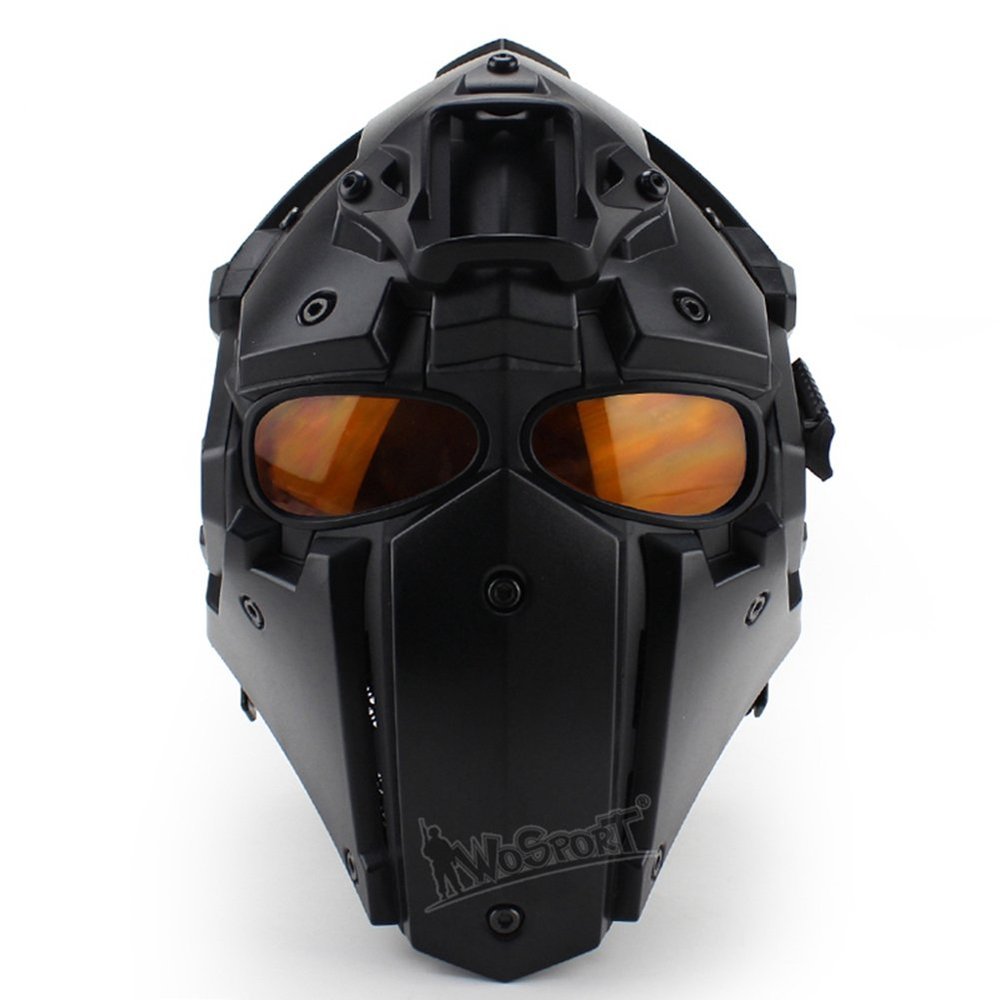OAREA Unisex-Adults Tactical Obsidian Green GOBL Terminator Helmet & Mask Goggle for Paintball, Motorcycling Cosplay Movie Prop