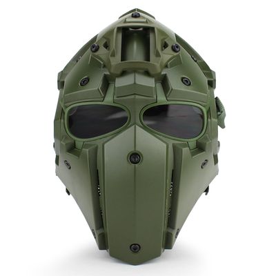 WoSporT Tactical Obsidian Green GOBL Terminator Helmet & Mask Goggle for Hunting Paintball Military Cosplay Movie Prop
