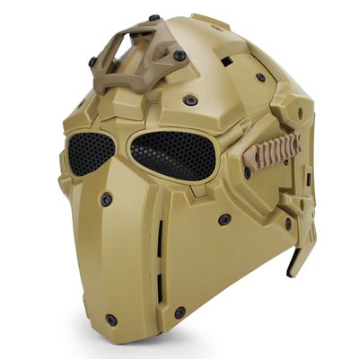 WoSporT Tactical Obsidian Green GOBL Terminator Helmet & Mask Goggle for Hunting Paintball Military Cosplay Movie Prop