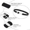 AWAYTR 3 PCS Kids Adjustable Magnetic Belts - Easy to Use Magnetic Buckle Belt for Boys and Girls (3Pcs Black ripple) view 3