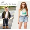AWAYTR 3 PCS Kids Adjustable Magnetic Belts - Easy to Use Magnetic Buckle Belt for Boys and Girls (3Pcs Black ripple) view 4