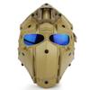 WoSporT Tactical Obsidian Green GOBL Terminator Helmet & Mask Goggle for Hunting Paintball Military Cosplay Movie Prop view 1