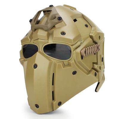 WoSporT Tactical Obsidian Green GOBL Terminator Helmet & Mask Goggle for Hunting Paintball Military Cosplay Movie Prop