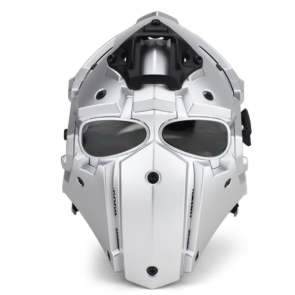 WoSporT Tactical Obsidian Green GOBL Terminator Helmet & Mask Goggle for Hunting Paintball Military Cosplay Movie Prop