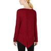 A. Byer Junior's Long Sleeve V-Bottom Sweater Top, Red, X-Large view 2