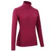 HieasyFit Women's Cotton Turtleneck Top Basic Layering Thermal Underwear(Dark Red S) view 4