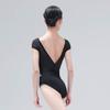 118141007 Ballerina Cap Sleeve Ballet leotards V Neck Dance Leotards (L 170, Black) view 4