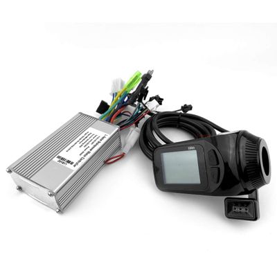 L-faster Scooter Brushless Controller with S886 Thumb Throttle LCD Panel Bike Hub Motor Controller LCD Thumb (48V Without EBS)