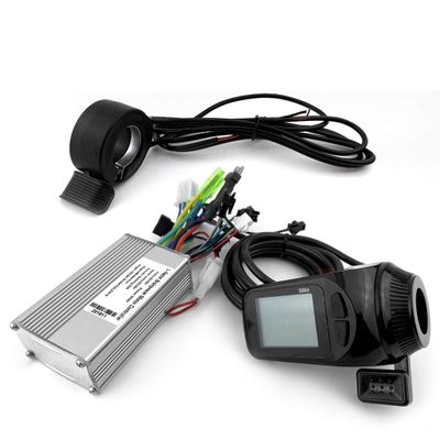 L-faster Scooter Brushless Controller with S886 Thumb Throttle LCD Panel Bike Hub Motor Controller LCD Thumb (36V Witch EBS)