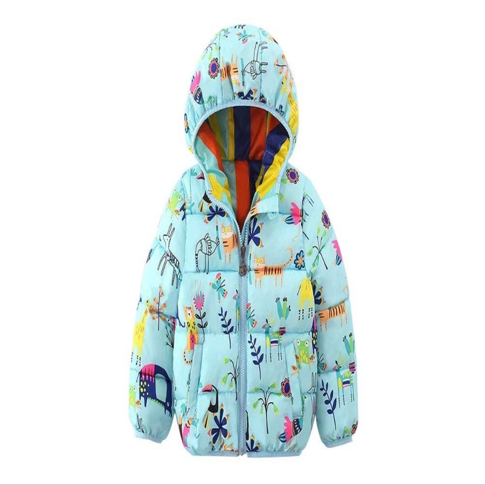 Stesti Winter Coat for Toddler Girls Jackets Warm Outerwear Blue Winter Jacket for Toddler Boys (4)