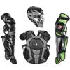 All-Star S12 Ages 9-12 - Baseball Catching Equipment Kit (Includes Helmet, Chest Protector, Leg Guards), Meets NOCSAE Black view 1