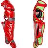 All-Star S7 Axis for Adults - Baseball Catching Equipment Kit (Catching Helmet, Chest Protector, Leg Guards), NOCSAE Standard (Scarlet/Graphite) view 4