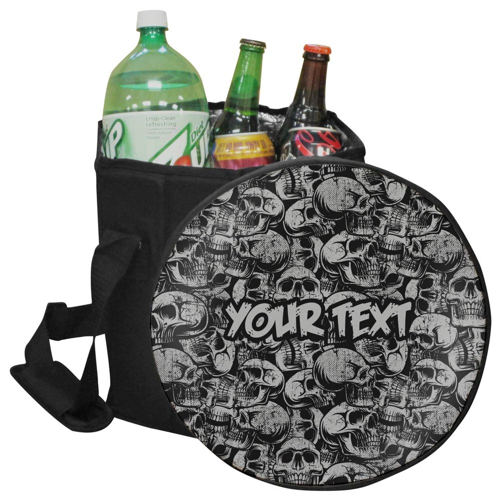 YouCustomizeIt Personalized Skulls Collapsible Cooler & Seat