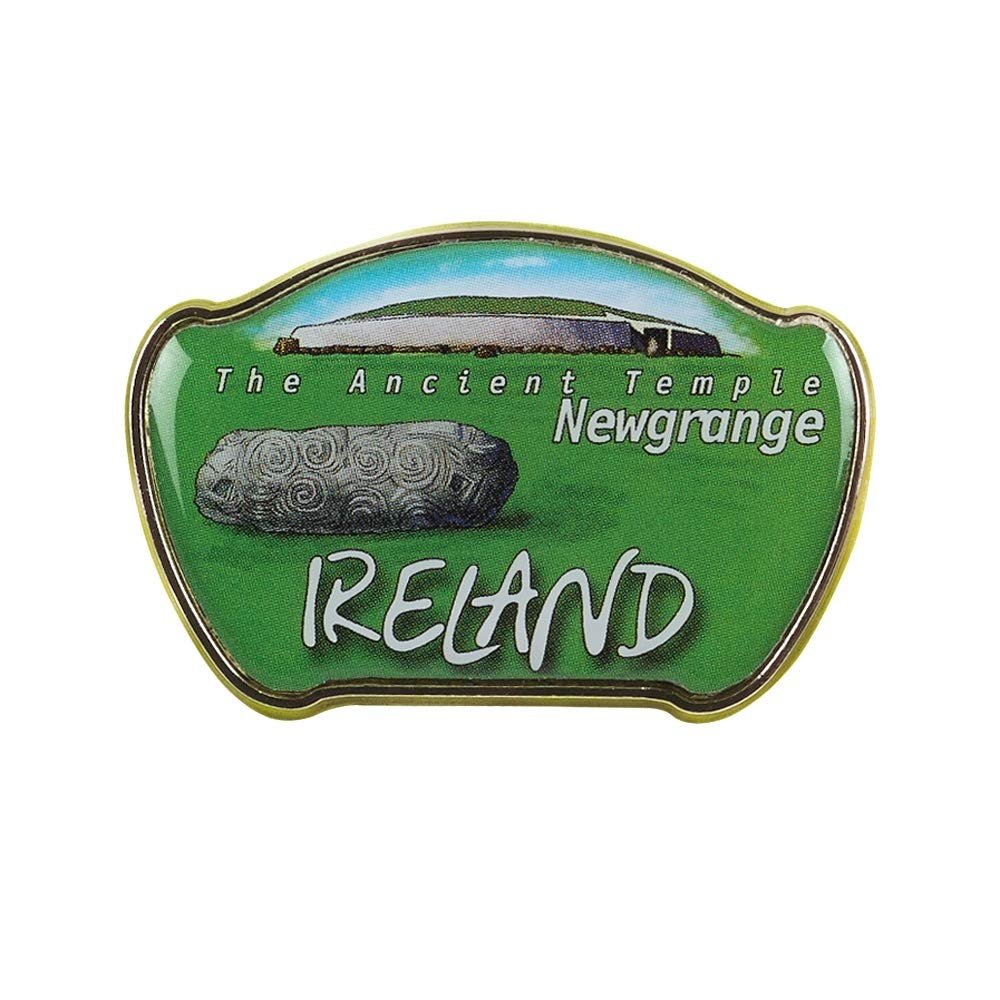 Collectible Novelty Pin for Backpack, Scarf - Made From Jeweler Class Metal - Spartan and the Green Egg Explorer Pin Series: Newgrange, Ireland (73)