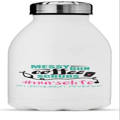 Personalized Nursing Quotes Water Bottle - 17 oz. - Stainless Steel - Full Color Printing
