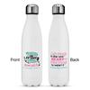 Personalized Nursing Quotes Water Bottle - 17 oz. - Stainless Steel - Full Color Printing view 2
