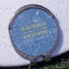 YouCustomizeIt Personalized Engineer Quotes Golf Ball Marker - Hat Clip - Silver view 3