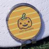 YouCustomizeIt Personalized Halloween Pumpkin Golf Ball Marker - Hat Clip - Silver view 3