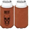 Personalized Skulls Leatherette Can Sleeve - Single Sided view 2