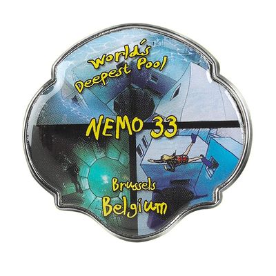 Collectible Novelty Pin for Backpack, Scarf - Made From Jeweler Class Metal - Spartan and the Green Egg Explorer Pin Series: Nemo 33 - Brussels, Belgium (136)