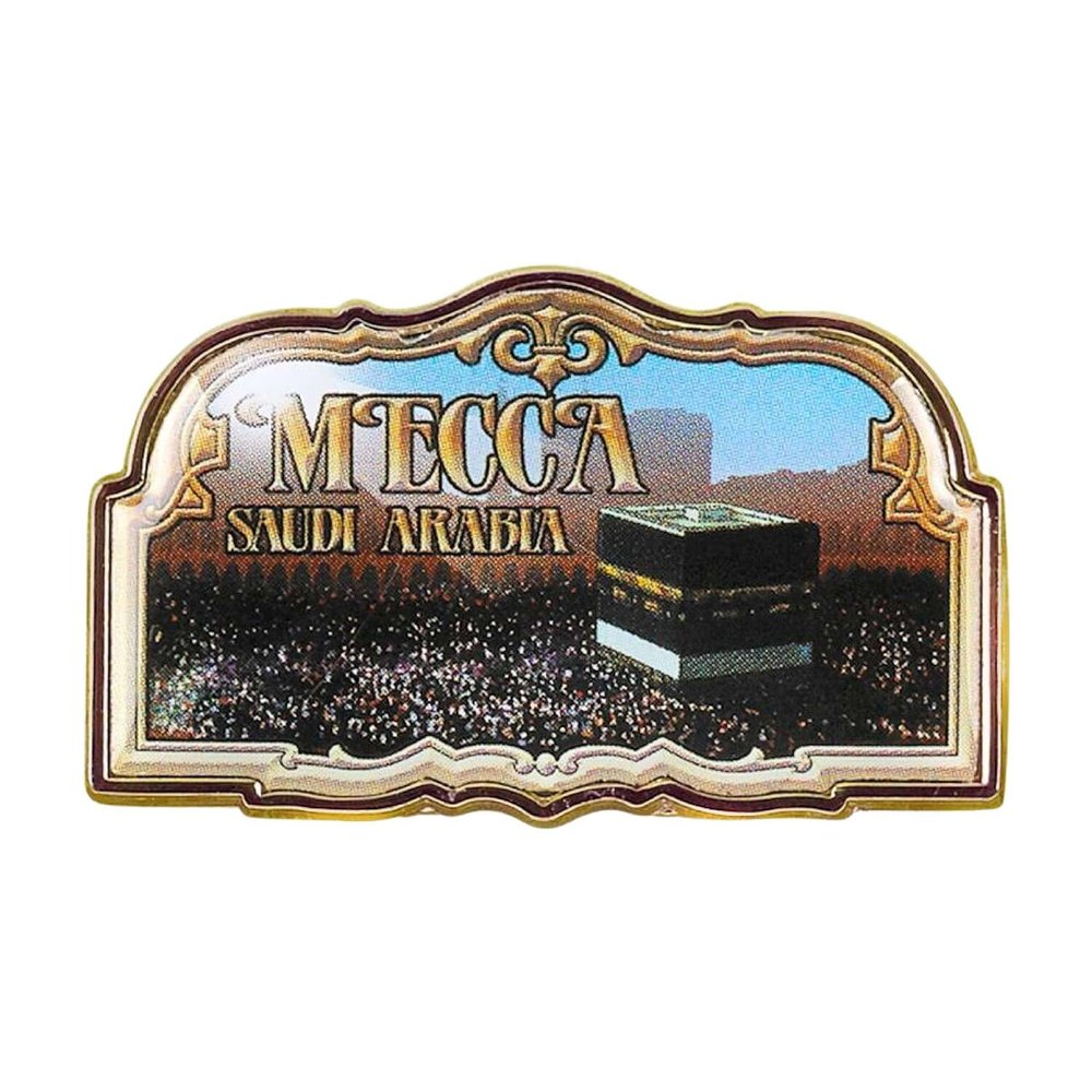 Collectible Novelty Pin for Backpack, Scarf - Made From Jeweler Class Metal - Spartan and the Green Egg Explorer Pin Series: Mecca, Saudi Arabia (63)