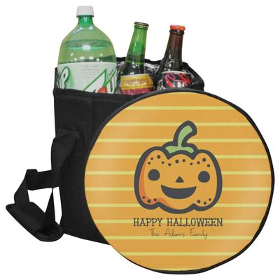 YouCustomizeIt Personalized Halloween Pumpkin Collapsible Cooler & Seat