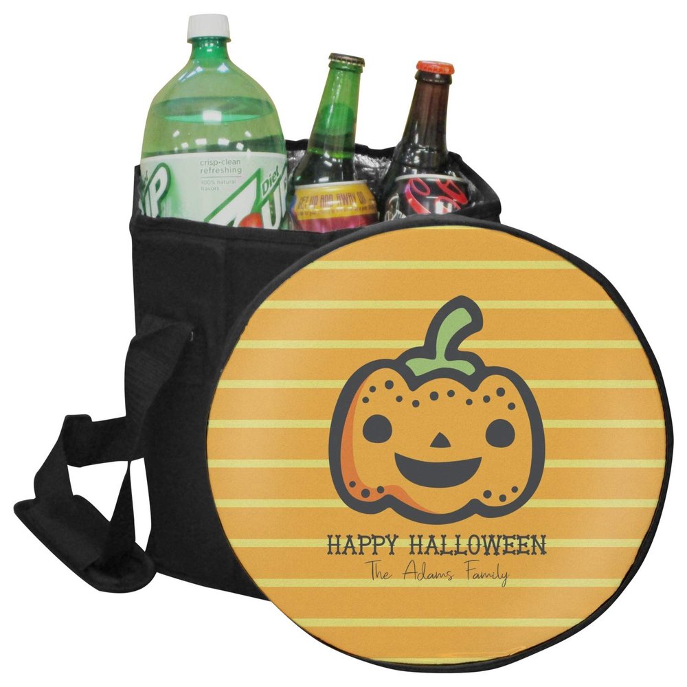 YouCustomizeIt Personalized Halloween Pumpkin Collapsible Cooler & Seat