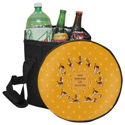 YouCustomizeIt Yoga Dogs Sun Salutations Collapsible Cooler & Seat