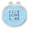 YouCustomizeIt Personalized Live Love Lake Golf Ball Marker - Hat Clip - Silver view 1