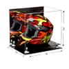 Better Display Cases Acrylic Motorcycle Motocross Racing Helmet Display Case with Mirror and White Risers (A024-WR) view 2