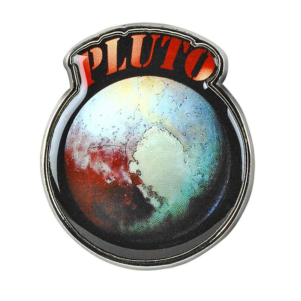 Collectible Novelty Pin for Backpack, Scarf - Made From Jeweler Class Metal - Spartan and the Green Egg Explorer Pin Series: Pluto (383)