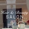 Hair Beauty Salon Vinyl Decal Sticker Business Sign Window (45" W X 13" H) view 1