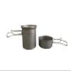 Jolmo Lander Outdoor Titanium Pot with Bowl Titanium Camping Cookware Set Titanium Cooking Pot view 2