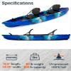 Brooklyn 13.0 Pro Tandem Sit-On-Top Kayak by BKC, 2 to 3 Person Fishing Kayak with Adjustable Seats, Large Dry Storage, 800 lb Capacity (Grey) view 2