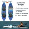 Brooklyn 13.0 Pro Tandem Sit-On-Top Kayak by BKC, 2 to 3 Person Fishing Kayak with Adjustable Seats, Large Dry Storage, 800 lb Capacity (Grey) view 3