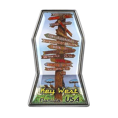 Collectible Novelty Pin for Backpack, Scarf - Made From Jeweler Class Metal - Spartan and the Green Egg Explorer Pin Series: Key West, Florida - USA (205)