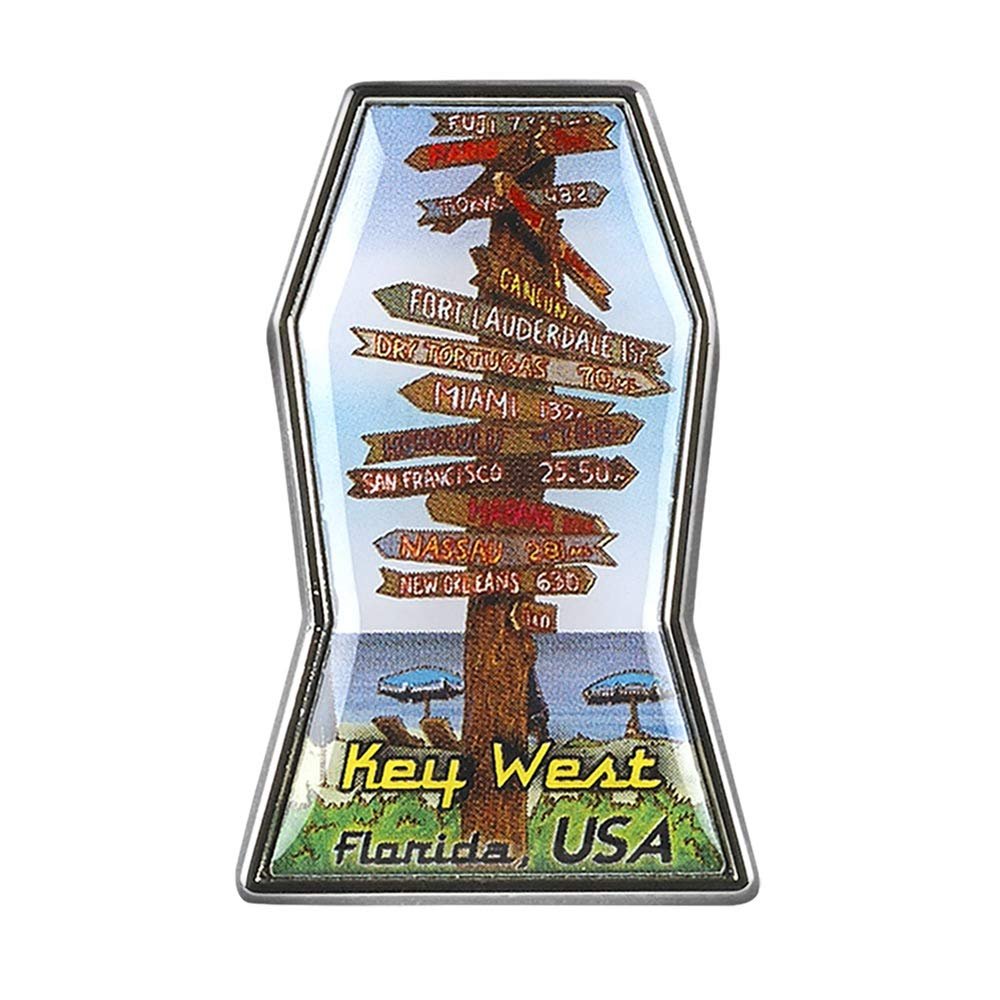 Collectible Novelty Pin for Backpack, Scarf - Made From Jeweler Class Metal - Spartan and the Green Egg Explorer Pin Series: Key West, Florida - USA (205)