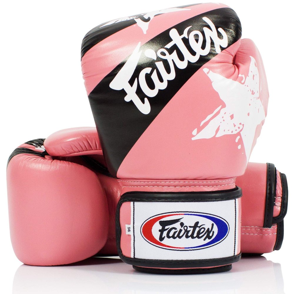 Fairtex BGV1 Muay Thai Boxing Training Sparring Gloves for Men, Women, Kids| Premium Quality, Light Weight & Shock Absorbent 12 oz Boxing Gloves -Nation Pink