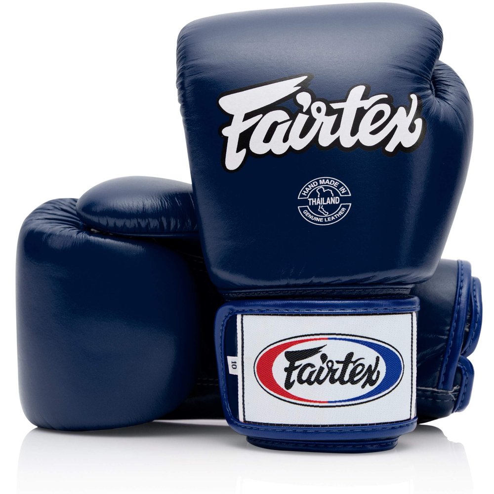Fairtex BGV1 Muay Thai Boxing Training Sparring Gloves for Men, Women, Kids| Premium Quality, Light Weight & Shock Absorbent 12 oz Boxing Gloves -Blue