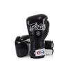 Fairtex BGV6 Angular Gloves: Premium Synthetic Leather Construction | Unique Design, Locked Thumb |Multi-Layer Padding |Ideal for Boxing, MMA, Kickboxing & More(Black/White/12oz) view 1