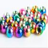 Blue Wing Olive Tungsten Beads for Fly Tying - 100 Pack (Rainbow, 3.2 mm (1/8)) view 1