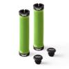 BW Chainline Grips  Dual Lock-On MTB Bike Handlebar Grips - Green view 2