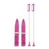 Jamara 460380 460380-Snow Play Alpin 1st Step 40cm Aerodynamic Construction, Extra Safe and Adjustable Fastening Loops, Anti-Slip Surface on The top, Ski Poles 40 cm, Pink view 2