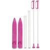 Jamara 460380 460380-Snow Play Alpin 1st Step 40cm Aerodynamic Construction, Extra Safe and Adjustable Fastening Loops, Anti-Slip Surface on The top, Ski Poles 40 cm, Pink view 3