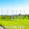 Stop that Ball Backstop Net Systems | Multi-Sport Ball Stop Net & Posts | Pop-Up, Freestanding & Socketed Options [5 Sizes] (Socketed, 20ft) view 2